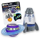 Learning Resources Soothing Space Sensory Fidget Set: Calming Sensory Toys, Tactile STEM Fidgets for Kids, Cute Planet Spinner, Calm Down Corner Supplies & Cool Gifts for Toddlers Ages 3+