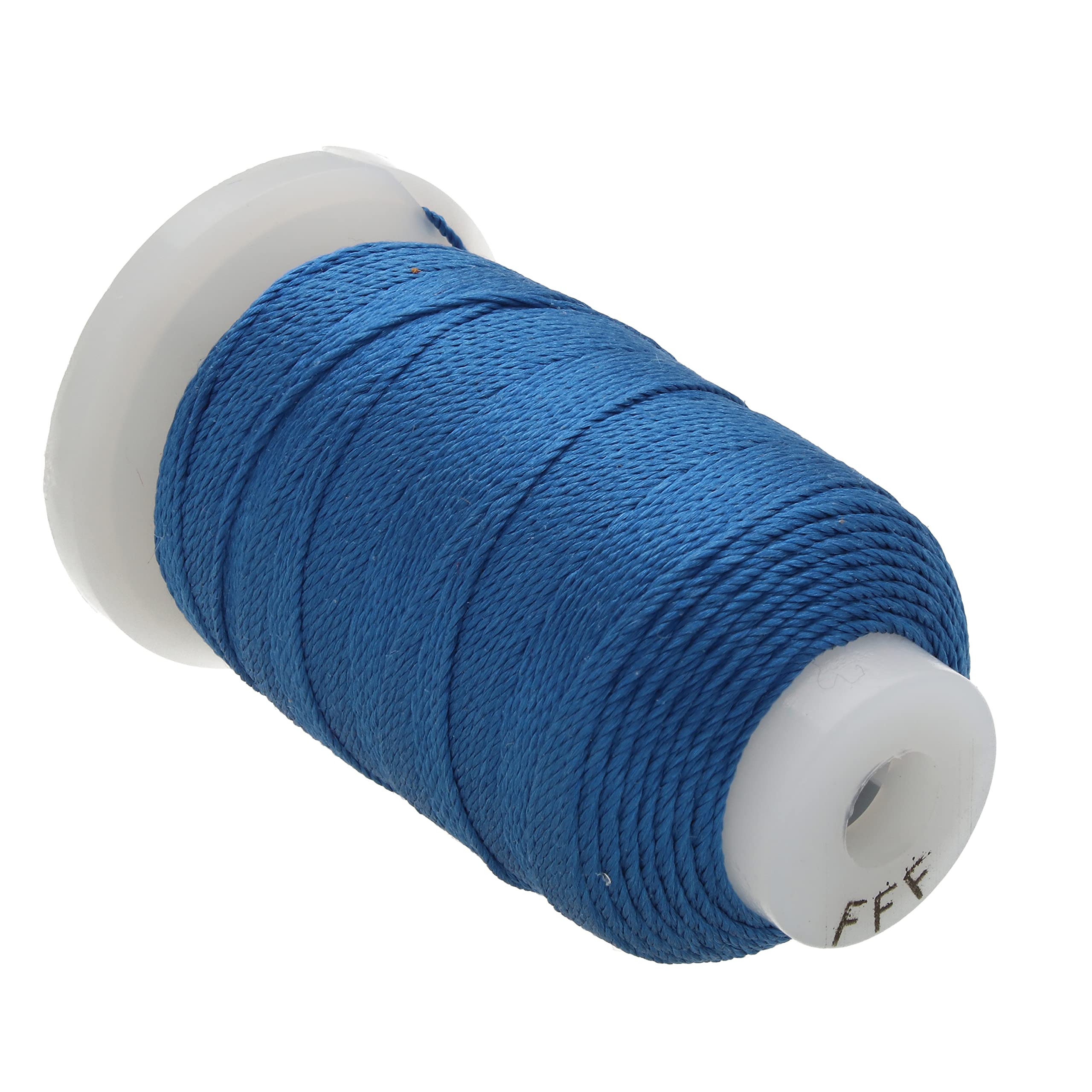 The Beadsmith Pure Silk Cord – Royal Blue, Size FFF (0.419 mm/0.0165”), 92 Yards (276 ft), 1/2-Ounce Spool
