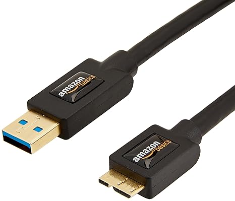 AmazonBasics USB 3.0-Kabel A-Stecker auf Micro-B, 2,7 m