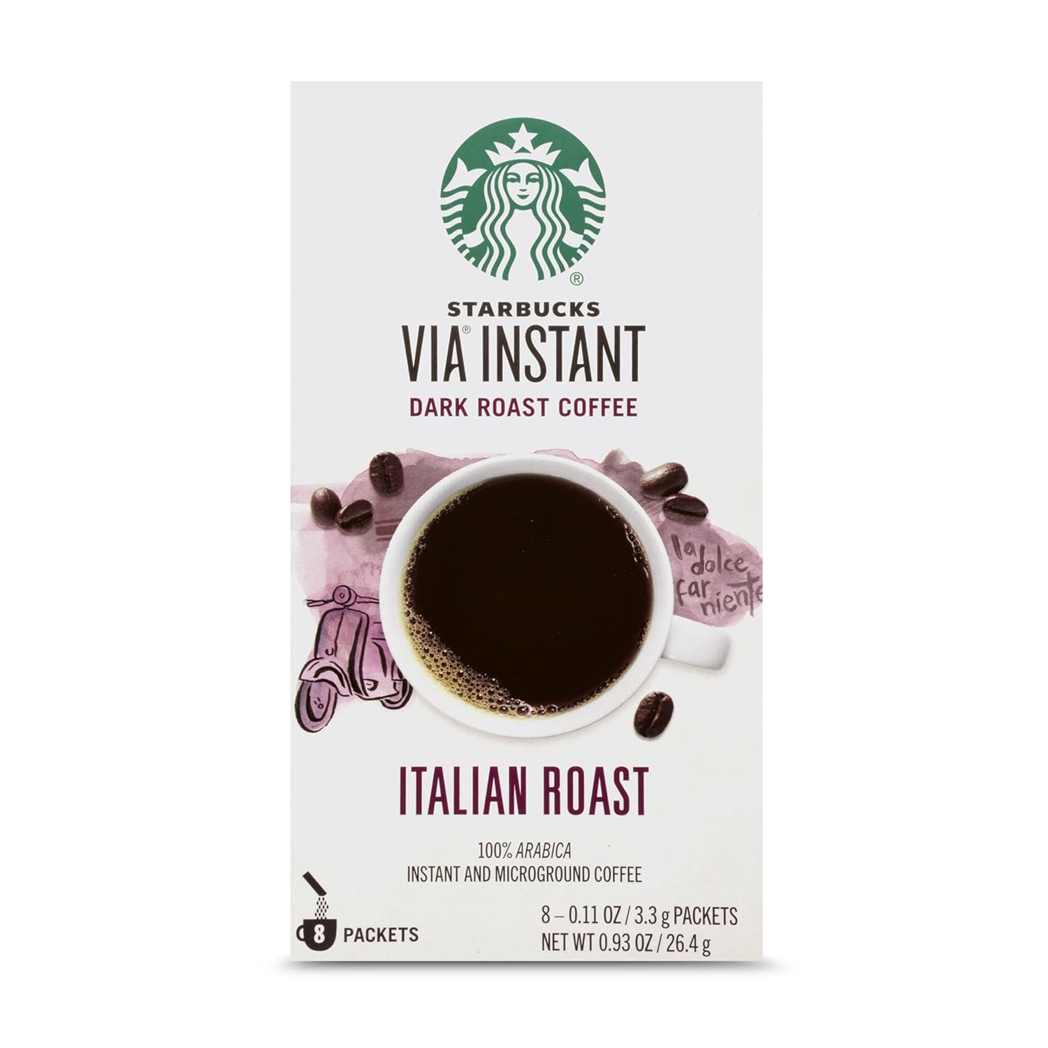 Starbucks VIA Instant Italian Roast Dark Roast Coffee ...