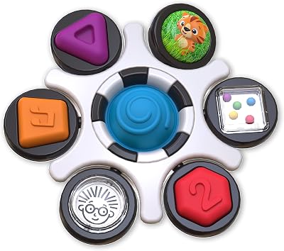 Baby Einstein Curiosity Clutch Fidget Toy Pop It Rattle BPA Free Teether 3