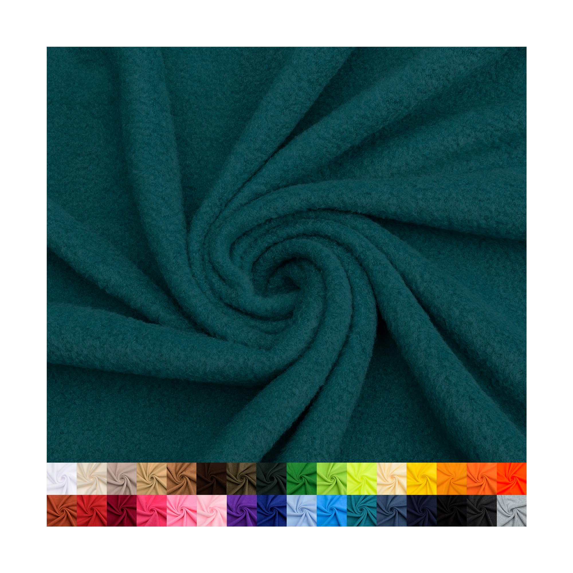 Pico Textiles 3 Yards Bolt - Teal Solid Fleece