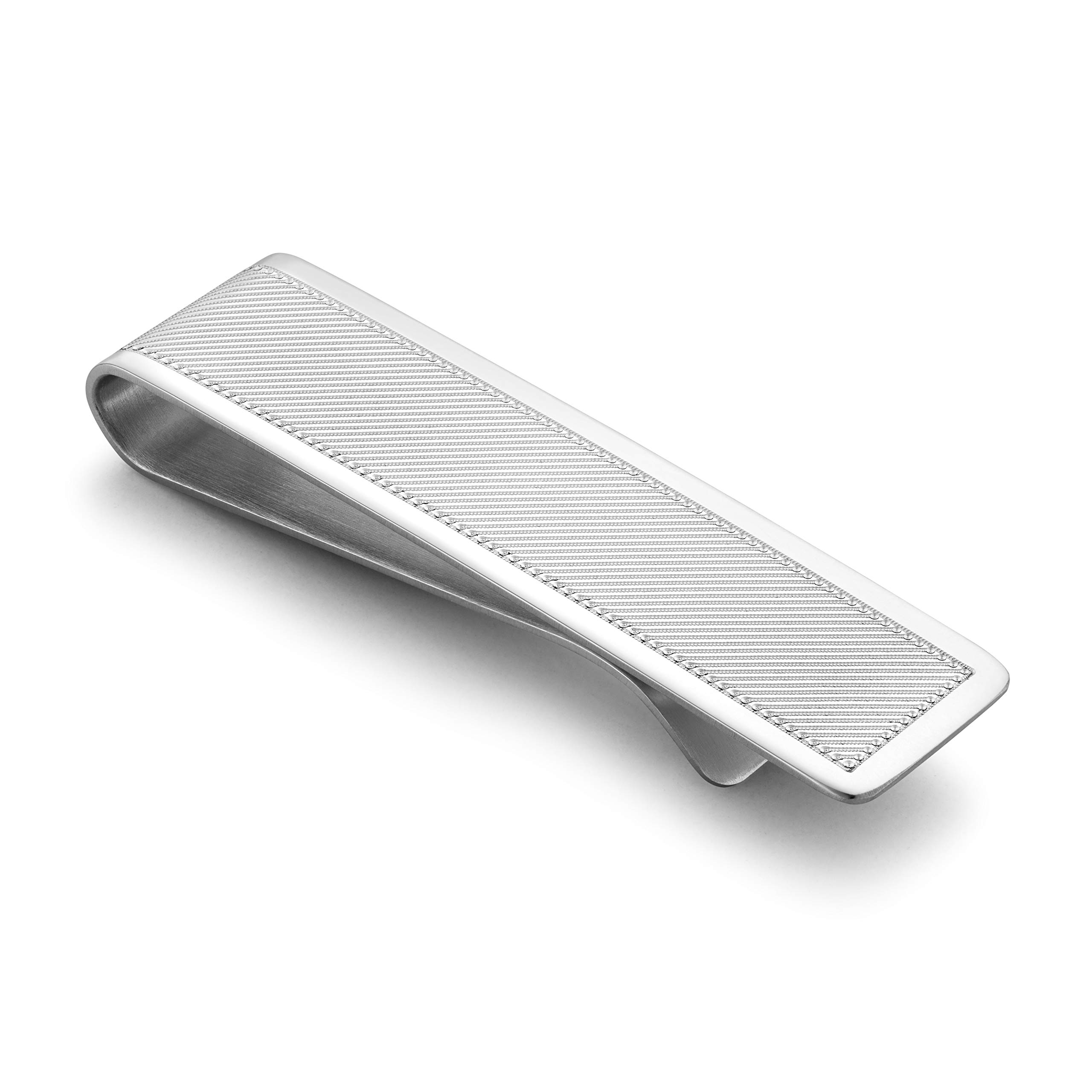 Mens Money Clip Crafted From 925 Sterling Silver With High Polish Nickel-Free And Tarnish Resistant Design