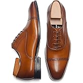 ALIPASINM Men's Oxford Formal Comfortable Dress Shoes Genuine Leathers