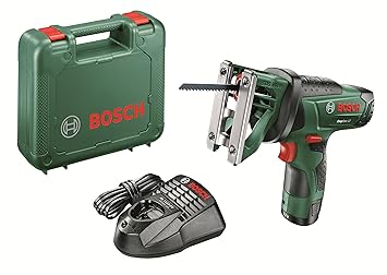 Bosch Akku Multisäge EasySaw 12 (Akku, Ladegerät, Sägeblatt, Koffer (12 V, 2,5 Ah, 30 mm Schnitttiefe in Holz))