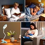 Akynite 3W Rechargeable Clip On Bed Lamp Type C 5 Colours 5 Brightness view 6