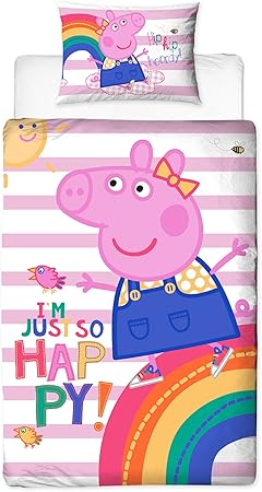 peppa pig cot bed cover
