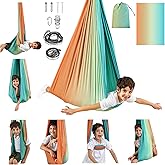 Sensory Swing, Indoor & Outdoor Sensory Swing for Kids & Adults, Double Layer Therapy Cuddle Swing for Kid with Autism, Holds up to 300lbs