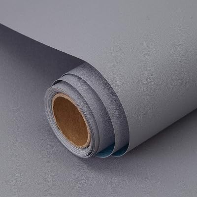 Decoroom Sticky Back Plastic Grey Self Adhesive Wallpaper 40x300cm