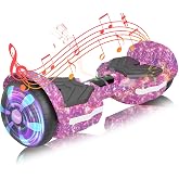 SIMATE Scooter, Bluetooth Speakers and LED Light-Up Wheels, APP Control, Dual 250W Motors, 8.5 mph Max Speed &amp; 8.5 Miles Max Range, Gifts for Kids Adults Girls Boys
