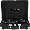 Crosley CR8005DP-BK1 Cruiser Plus Vintage 3-Speed Bluetooth in/Out Suitcase Vinyl Record Player Turntable, Black