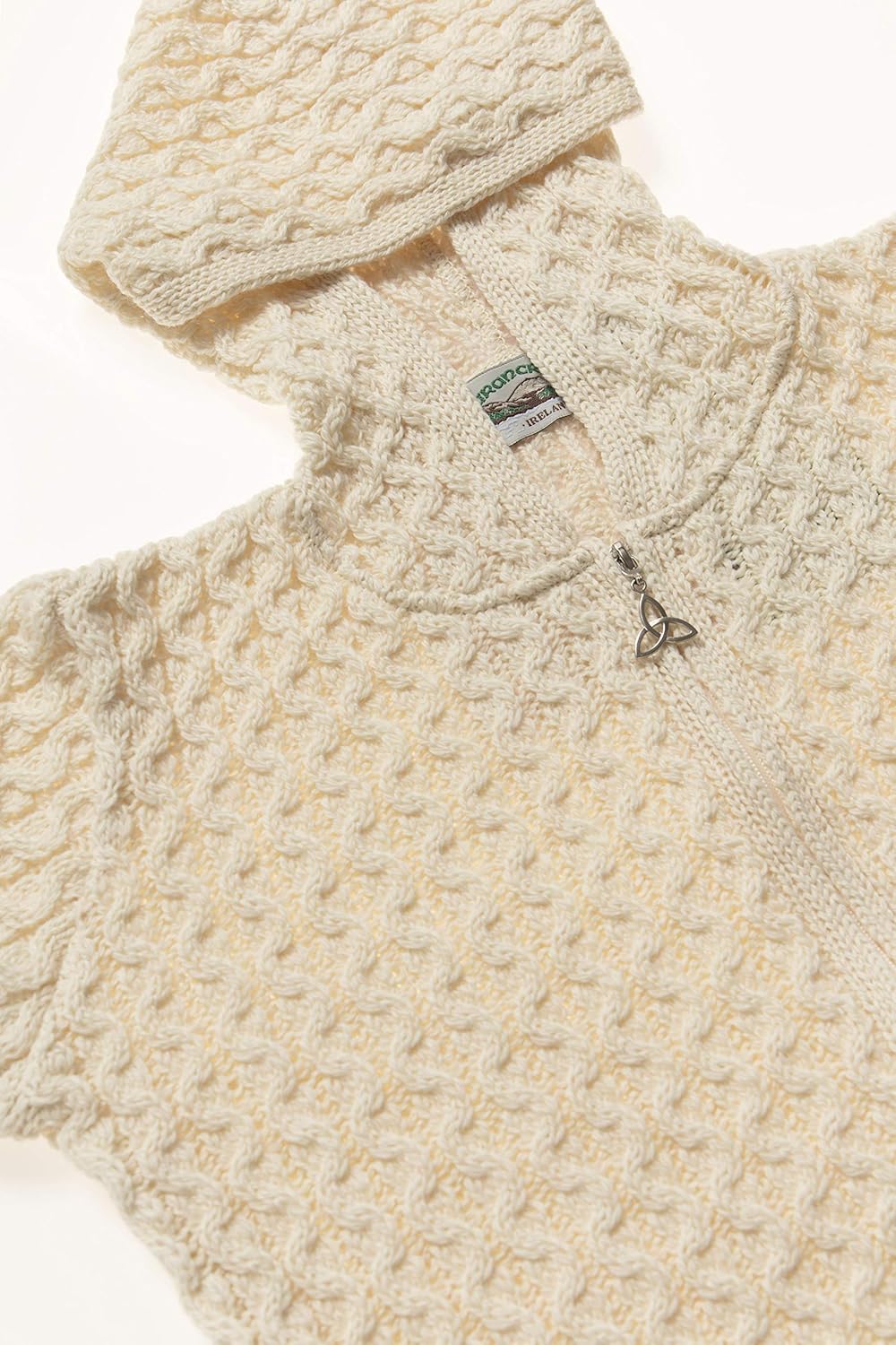 hand knitted baby aran cardigans