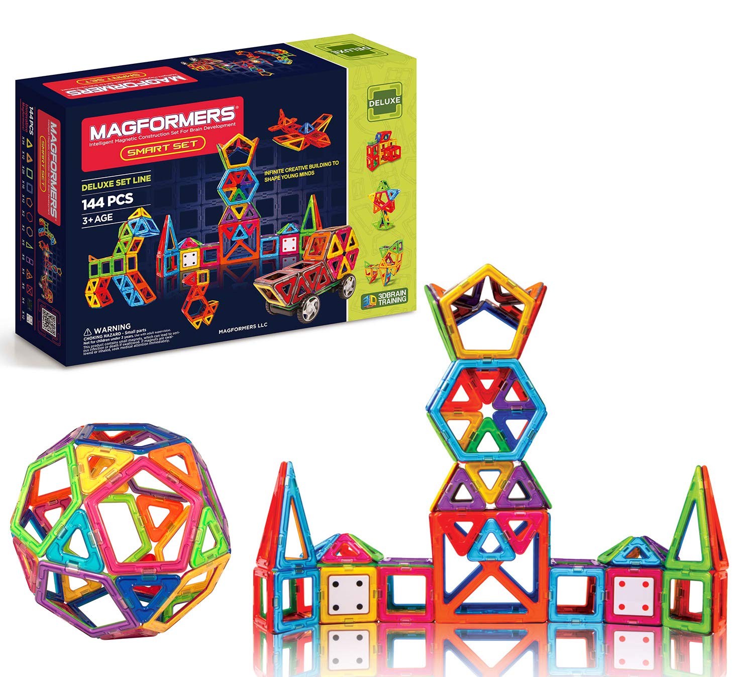 Magformers Smart Set (144piece ), Deluxe Building Set.