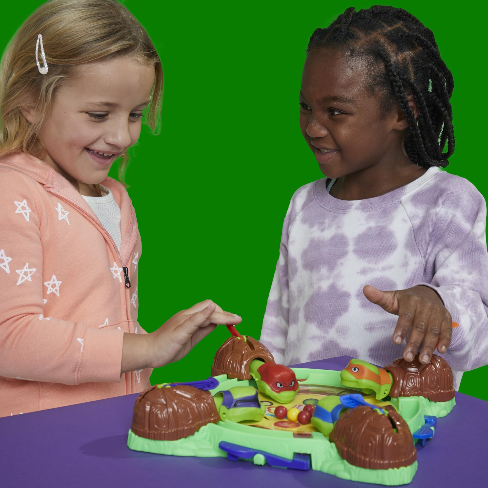 Hungry Hungry Hippos: Teenage Mutant Ninja Turtles Edition Game | Ages 4 and Up | 2 to 4 Players | Kids Board Games | Gifts for Preschoolers (Amazon Exclusive)