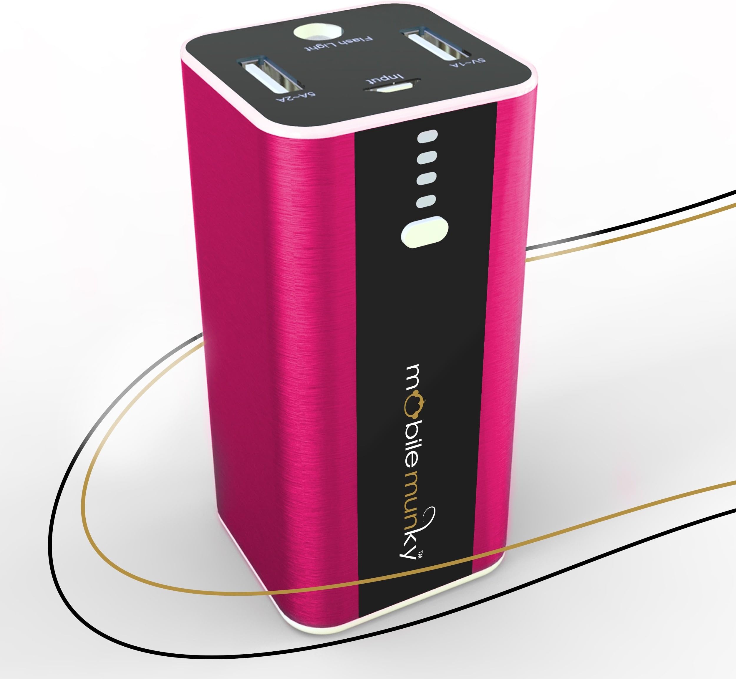 Portable Power Bank Phone Charger, Small & Rugged Battery Pack for Your iPhones,Tablets,MP3 or Any Device with a USB. Recharges (2) Cells at One Time! Up to 3 Charges for Camping, Hiking, Travel