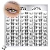 Manga Lash Clusters Natural Eyelash Clusters 8-12mm Short Bunny Individual Lashes Wispy CC Curl Anime Cluster Lashes Spiky Fairy Lashes Extension Clear Band Soft Lashes Clusters by Yawamica