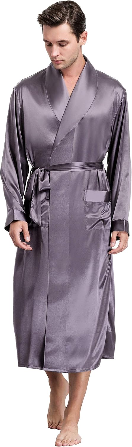 amazon mens silk dressing gown