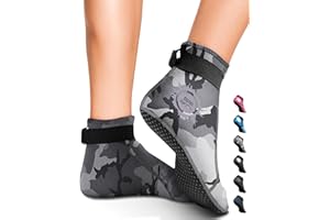 BPS ‘Soft Skin’ Neoprene Socks 3mm Water Socks Sand Proof Wetsuit Booties for Beach Volleyball Sand Soccer Water Sports