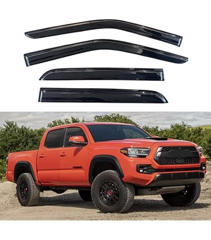 Cciyu Rooftop Cargo Rack Crossbars For Toyota Tacoma Double Cab 2005 2021 Rooftop Luggage Canoe Kayak Carrier Rack Black Roof Cross Bar Fits Models Only