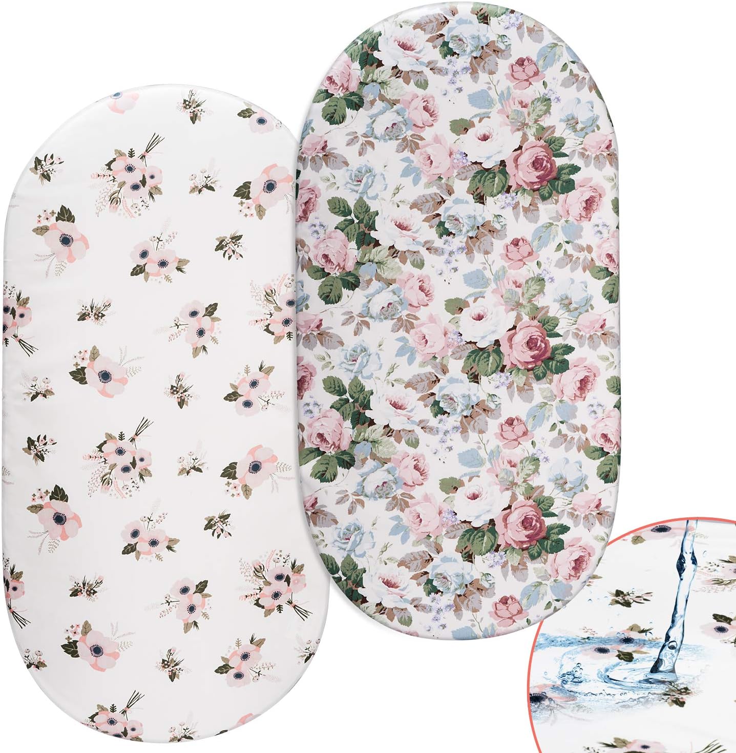 floral bassinet sheet
