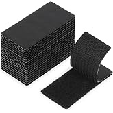 Bates 2' x 4' Heavy Duty Hook &amp; Loop Tape, 20 pcs with Double Sided Adhesive