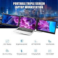 Alecewey P2 PRO Triple Portable Monitor for Laptop