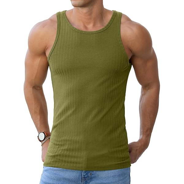 Mil-Tec Olive Green Tank Top at Amazon Men's Clothing store