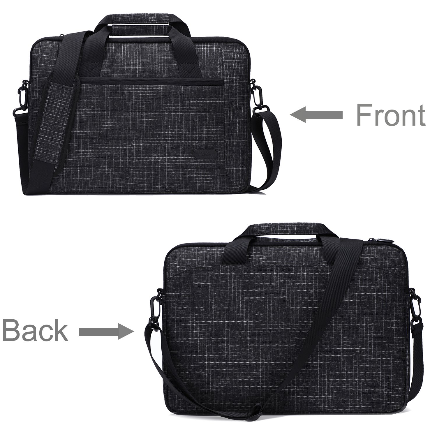 ProCase 14-15.6 Inch Briefcase Messenger Bag with Shoulder Strap and Handle for MacBook Pro 16”, 14 15 Inch Laptop Surface Book 3 15
