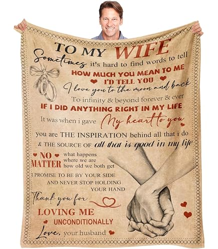 To My Husband I Wish I Could Turn Back And Clock Letter Blanket Gift For Husband Father's Day Birthday Gift Home Decor
