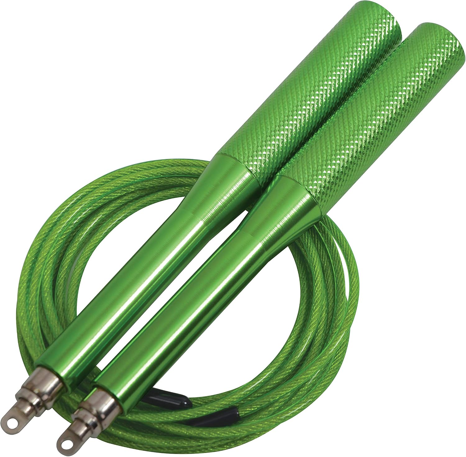Schildkröt Jump Rope, Speed Rope Pro, 3m, Adjustable Length, Green, Alloy Steel, Plastic Handles, in a Blister, 300 cm
