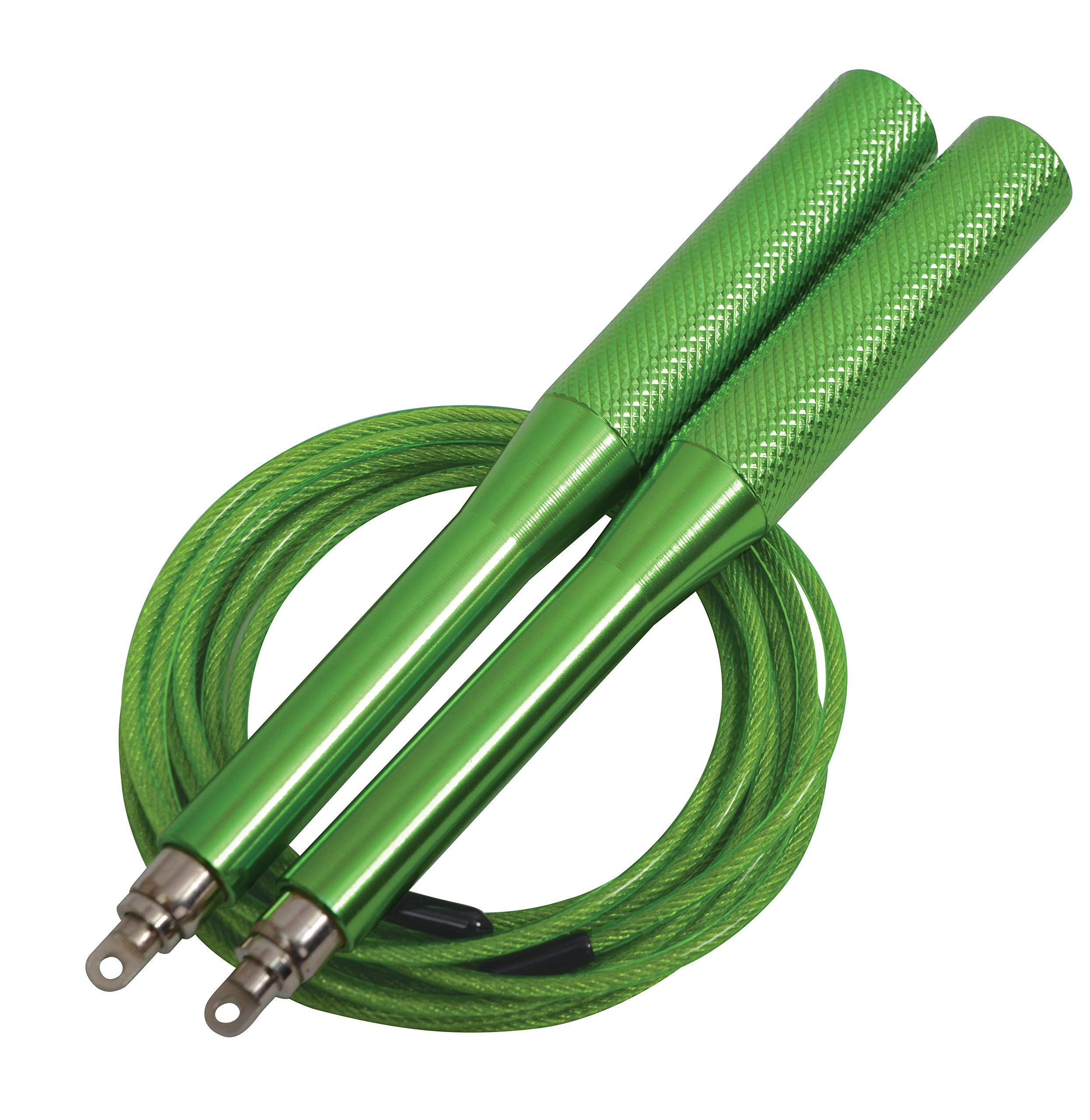 Schildkröt Jump Rope, Speed Rope Pro, 3m, Adjustable Length, Green, Alloy Steel, Plastic Handles