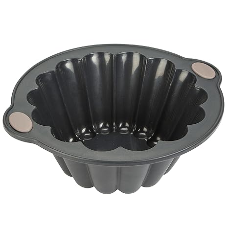 Levivo Silikon Brioche-Backform / Silikon-Kuchenform 20 x 9.6 cm, Grau