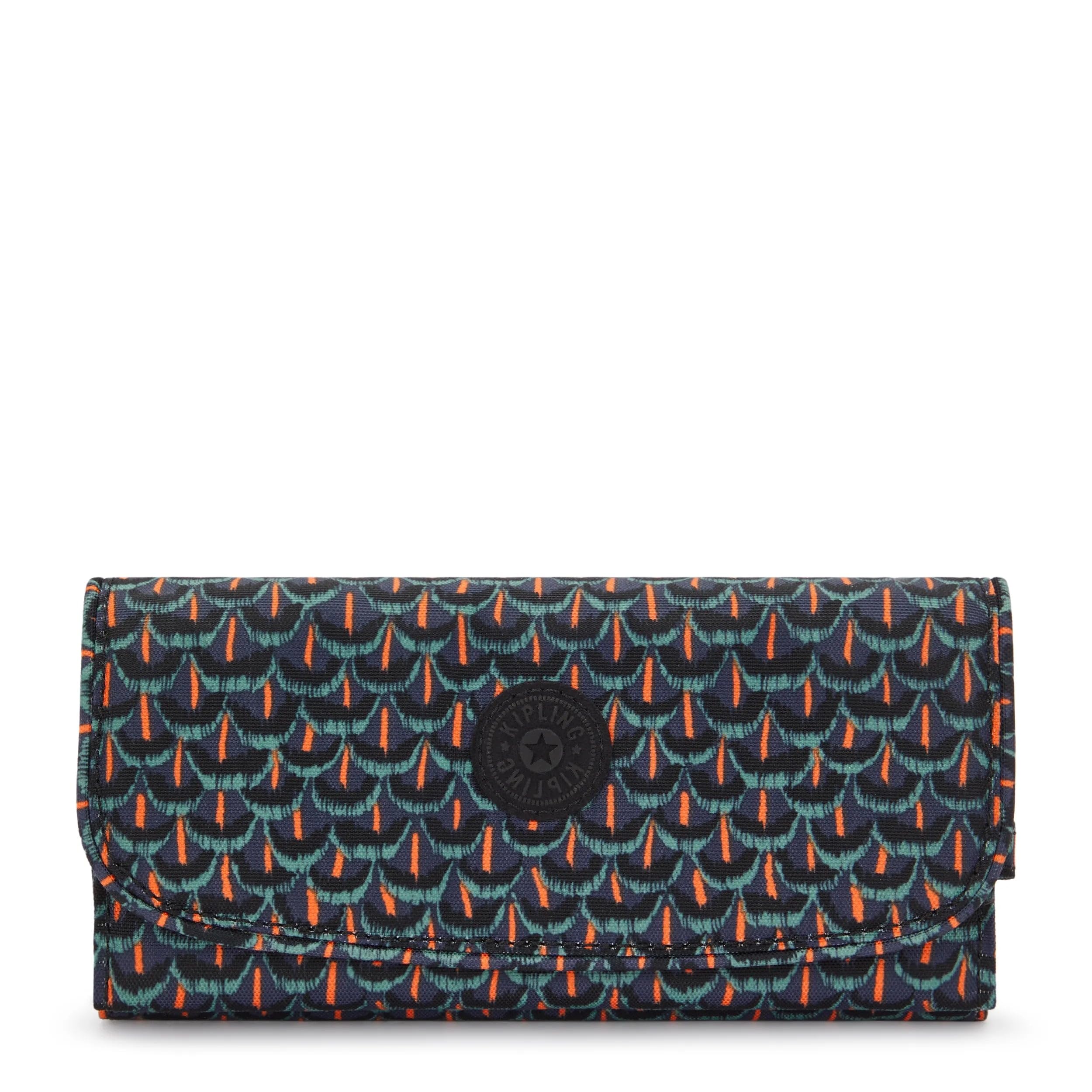Kipling Women's Money Land Prt Wallet, RFID Anti-Hacker Technology, Snap Closure Image