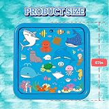 Chennyfun 68'' Splash Pad Sprinkler & Splash Play Mat Kids Water Toy view 4