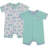 Cudlie 2-Pack Baby Boy Rompers – Soft Cotton, Everyday Comfort