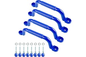 KINSPORY 10.6'' Climbing Handles, 4pc Playground Safety Handles Set, Kids Hand Grips for Swing Set, Climbing Frame, Play House, Climbing Frame