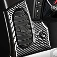 RRX Car Interior Cover Sticker for Corvette C6 Driver/Passenger Side Air Outlet Panel Conditioning Vents Frame, Real Carbon Fiber Decal for Chevrolet Corvette C6 2005-2013 (CF)