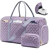 LOVEVOOK Travel Duffle Bag,Weekender Bags for Women Overnight Bag with Shoe Compartment, Carry on with Toiletry Bag,Duffel Bag with Wet Pocket,Hospital Bags for Labor and Delivery