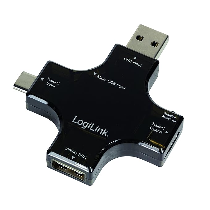 LogiLink PA0160 USB Power Multimeter Leistungsmssgerät Schwarz