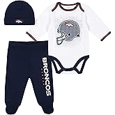 Gerber Unisex Baby NFL Team Footed Pant and Bodysuit Gift Set