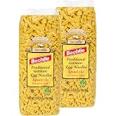 Bechtle Bavarian Style Spaetzle: German Egg Noodles, 17.6oz (Pack of 2) | Authentic Traditional Pasta Made in Germany, 100% Natural Ingredients, Cage-Free Eggs &amp; Durum Wheat Semolina, Non-GMO, Kosher