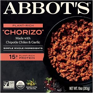 Abbot’s Plant-Based "Chorizo", Vegan, Gluten-Free, 10oz