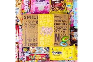 VINTAGE CANDY CO. EASTER CANDY CARE PACKAGE EASTER GIFT BOX - Filled With Cookies, Chocolate Bars, Marshmallow Peeps, Foil Egg Candies, Sweet Snacks, More! PERFECT For Girls Boys Kids College Students Adults