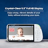Babysense Full HD Split-Screen Baby Monitor 1 PTZ Camera Two-Way Talk Long view 6