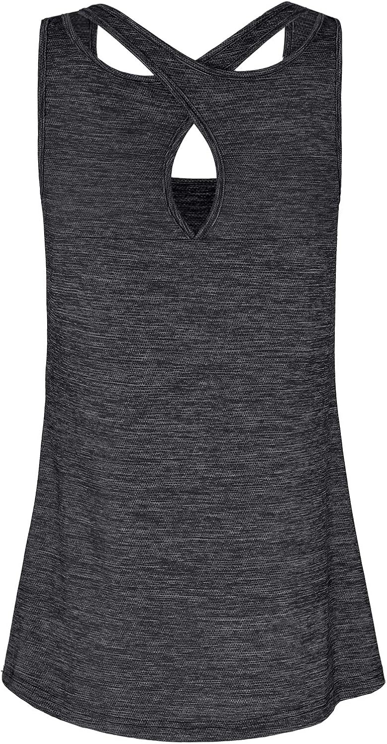 Quinee Women's Round Neck Back Criss Cross Nursing Tank Tops for Breastfeeding at  Women’s Clothing store