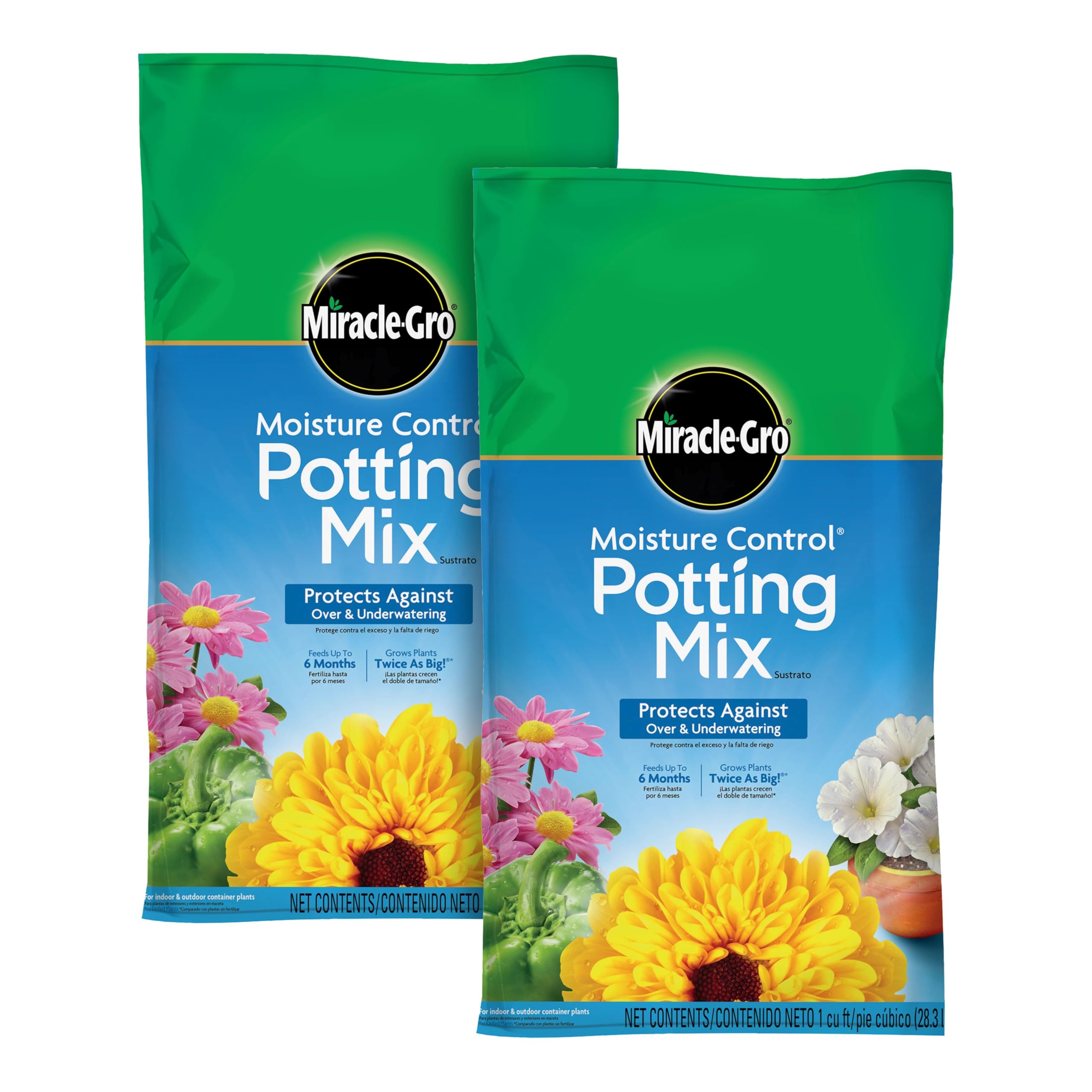 Photo 1 of **SEE NOTES** Miracle-Gro Moisture Control Potting Mix for Outdoor and Indoor Plants, 1 cu. ft. 1-pack