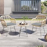 Famibay Waterproof Chair Cushions with Ties for Garden & Patio Furniture view 2