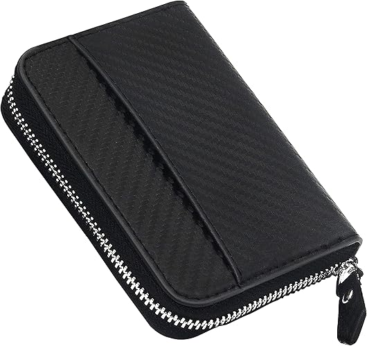 Amazon 小銭入れ メンズ コインケース ミニ 財布 カーボンレザー 本革 カード入れ 大容量 薄い 付き ラウンドファスナー 父の日 誕生日 ギフトボックス付き Cellyone 小銭入れ