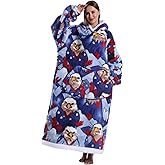 Capecage Blanket Hoodie, Long Hooded Blanket Sweatshirt as Birthday Gifts for Women Men, Long Wearable Blanket for Women Men.