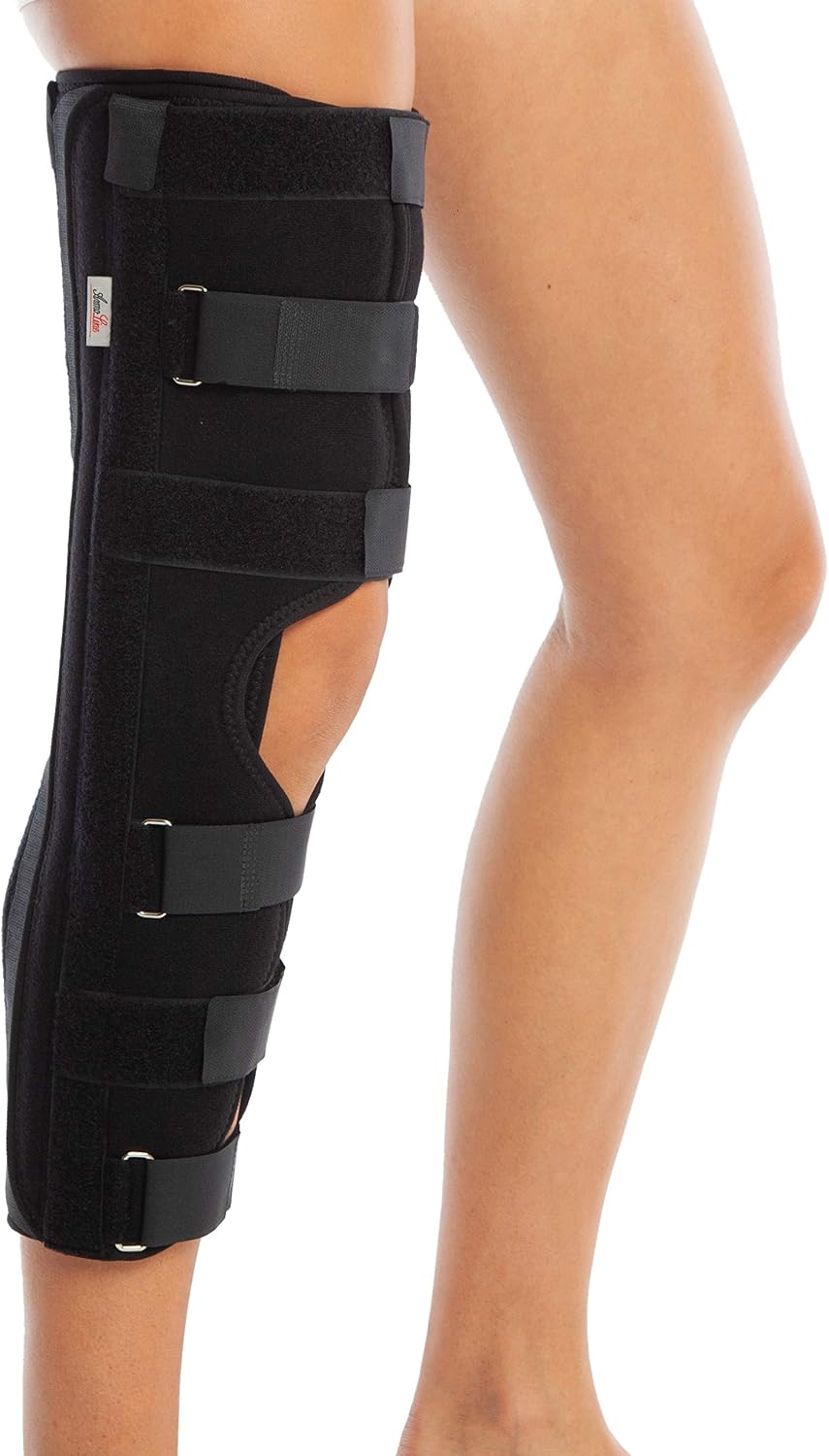 Knee Brace Immobilizer Brace - Before and After Surgery Splint - Post Op Immobiliser - Three Sizes (55 cm ≈ 22")
